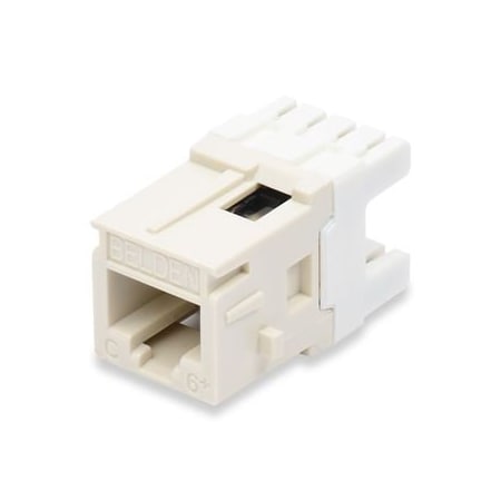 Belden 1-PORT MOD JACK 8W8P UTP, T568A/B CAT6 IP5 MDVO-STYLE, PS6+ BLACK AX101066